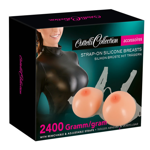 Silikonbryst med Stropper - 2400g