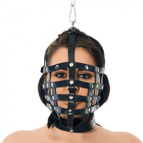 Rimba - Bondage lær maske Rimba - Bondage lær maske