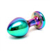 Sensual Glass Melany - Regnbuefarget Buttplug av Glass Sensual Glass Melany - Regnbuefarget Buttplug av Glass