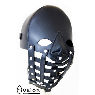 Avalon - WARDEN - Maske i lær med gitter