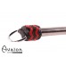 Avalon - OBERON - Spencer Paddle med hull og metallhåndtak med D-ring - Sort og rød 