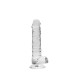 Realrock – Crystal Clear – Realistisk Dildo med Pung – Transparent - 17 cm Realrock – Crystal Clear – Realistisk Dildo med Pung – Transparent - 17 cm