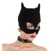 Bad Kitty - Cat Mask med åpne øyne - Sort