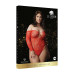 Le Desir - Wonder Rhinestone - Tettsittende Rød Body - Queen Size XL-3XL 