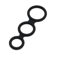 Rimba - Triple Cock Ring - Sort