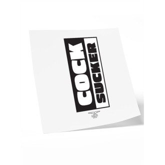 Mister B - Midlertidig Tatovering - Cocksucker