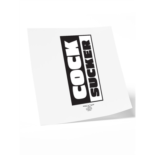 Mister B - Midlertidig Tatovering - Cocksucker