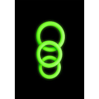 Ouch! Penisring 3pk - Glow in the dark 