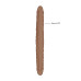 RealRock - 18" Dobbeldildo - Tan RealRock - 18" Dobbeldildo - Tan