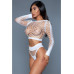 Be Wicked - Play With Me Bodystocking - Hvit Be Wicked - Play With Me Bodystocking - Hvit