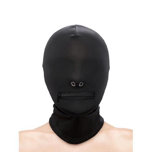 Fetish & Fashion - Bondage Maske med Glidelås - Sort