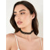 Gnist - Choker med blondedetaljer - 03 - Sort