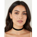 Gnist - Choker med velourlook - 04 - Sort Gnist - Choker med velourlook - 04 - Sort