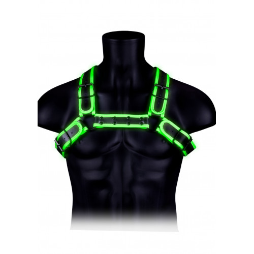 Ouch! Chest Bulldog Harness - Glow In The Dark Ouch! Chest Bulldog Harness - Glow In The Dark