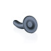 OUCH! - Smooth Silicone - Enkel dildo med sugekopp - Gun Metall OUCH! - Smooth Silicone - Enkel dildo med sugekopp - Gun Metall