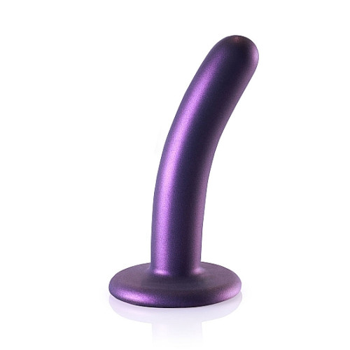 OUCH! - Smooth Silicone - Enkel dildo med sugekopp - Lilla
