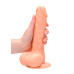 Realrock - Dildo med pung - 8inch/21,8 cm - Lys hudfarge Realrock - Dildo med pung - 8inch/21,8 cm - Lys hudfarge