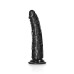 RealRock - Slim Realistic Dildo med sugekopp - 6" / 15,5 cm - Sort RealRock - Slim Realistic Dildo med sugekopp - 6" / 15,5 cm - Sort