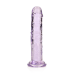 Realrock – Crystal Clear – Enkel Realistisk Dildo – Lilla - 14.5 cm