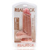 Realrock - Tykk Dildo - 20,3 cm - Lys hudfarge