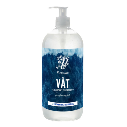 Premium - Vannbasert Glidemiddel - Våt - 1000ml