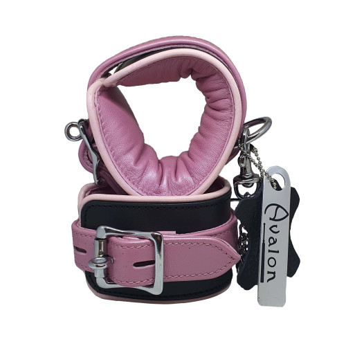 Avalon - ALCHEMY - Polstrede Håndcuffs - Rosa og Sort
