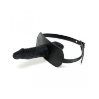 Rimba - Lærgag med Latexdildo