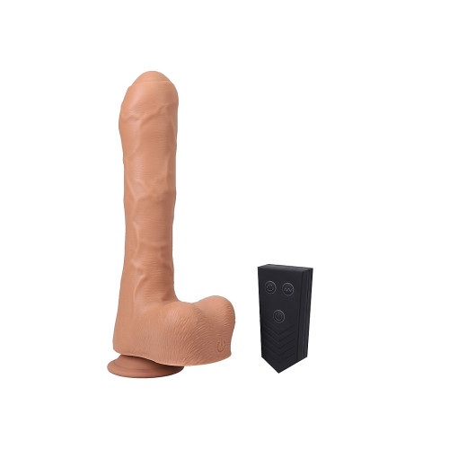 Uncut Thruster - Mini Fuck Machine - Uncut  Thrusting dildo - Lys hudfarge