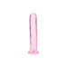 Realrock – Crystal Clear – Enkel Realistisk Dildo – Rosa - 20 cm