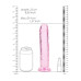 Realrock – Crystal Clear – Enkel Realistisk Dildo – Rosa - 20 cm