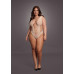 Le Desir - Frekk Body av Netting - Queen Size 2XL-5XL - Beige