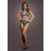 Le Desir - Key-Hole Fishnet Undertøysett - XS-XL - Blå