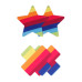 Pretty Pasties - Pride stjerner og kryss 2 par - nipple covers Pretty Pasties - Pride stjerner og kryss 2 par - nipple covers