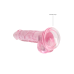 Realrock – Crystal Clear – Realistisk Dildo med Pung – Rosa - 7 - 17 cm