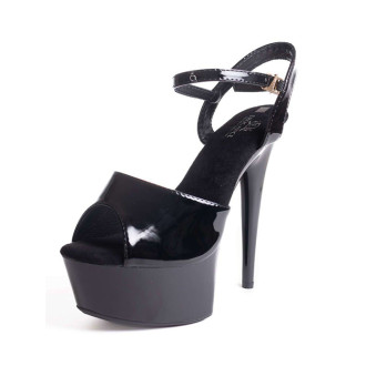 Erogance - Stiletthæl D609 - Sort