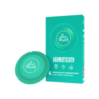Love Match Aromatizzato –  Kondomer med smak 6stk - Grønn