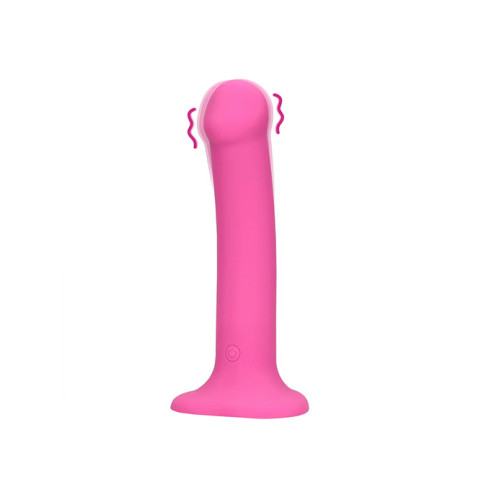 Loveline - Vibrator med base - Medium - Rosa Loveline - Vibrator med base - Medium - Rosa
