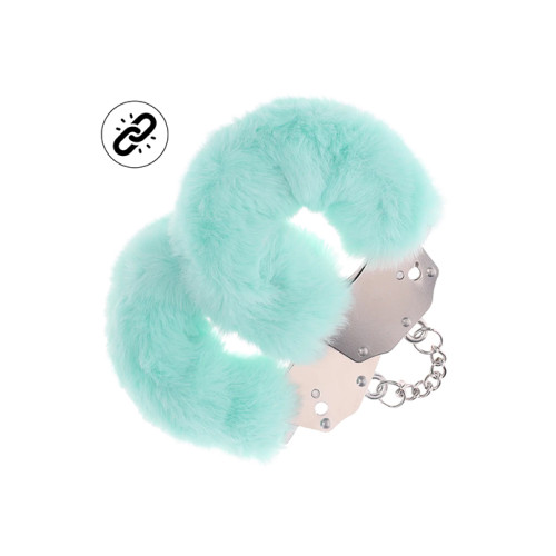 Ouch! Heavy-duty - Fluffy håndjern - Powder Green Ouch! Heavy-duty - Fluffy håndjern - Powder Green