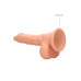 RealRock - Dildo med pung - 7" / 17 cm - Lys Hudfarge