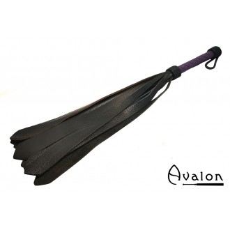 AVALON - MODRON - Flogger med brede haler - Sort og lilla