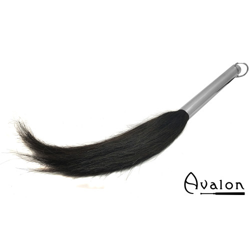 Avalon - NIMUEH - Flogger med metallhåndtak og hestehår